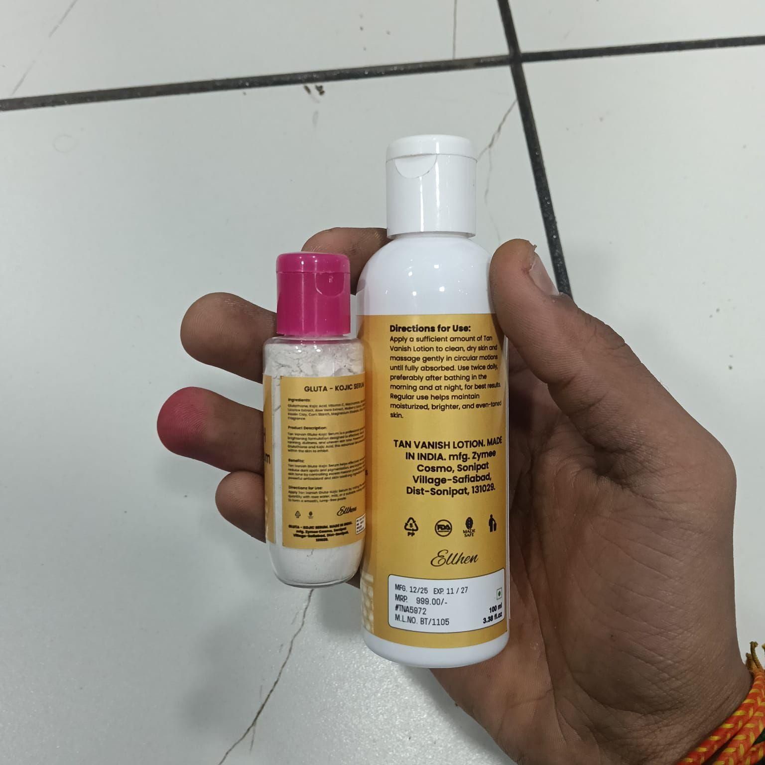 Tan Vanish Glutai Kojic Lotion and Gluta Kojic Serum 100 ml