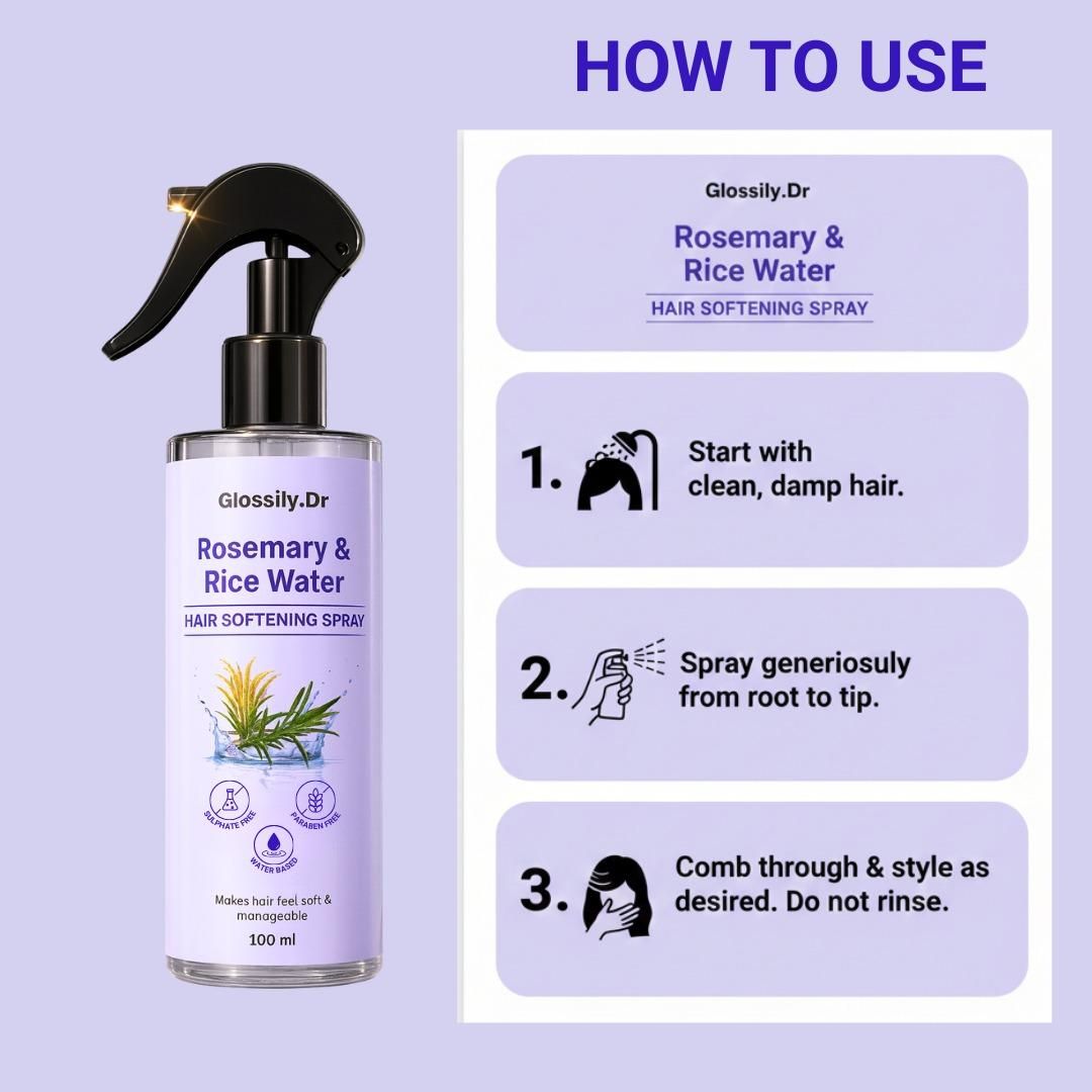 Rosemary & Rice Water 100 ml each Pack of 3
